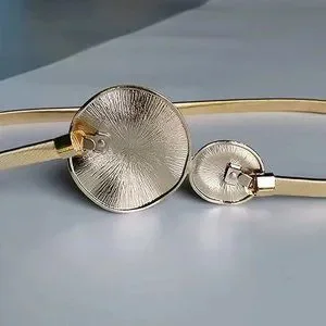MODA ME COUTURE | Accessories | Boho Textured Metal Round  display picture 2